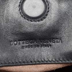 Pre Owned Bottega Veneta Black Intrecciato Leather Sloane Hobo