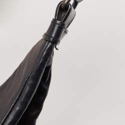 Pre Owned Bottega Veneta Black Intrecciato Leather Sloane Hobo