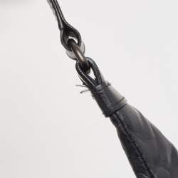 Pre Owned Bottega Veneta Black Intrecciato Leather Sloane Hobo