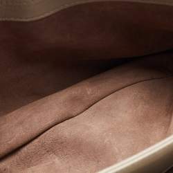 Pre Owned Bottega Veneta Grey Woven Leather Small Olimpia Shoulder Bag