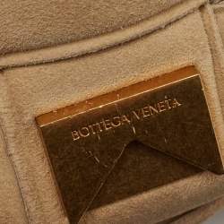 Bottega Veneta Beige Padded Suede Cassette Shoulder Bag