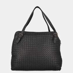 Bottega veneta discount intrecciato double-compartment bag