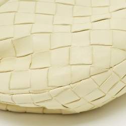 Pre Owned حقيبة هوبو بوتيغا فينيتا ميني جودي جلد إنترشياتو أصفر فاتح