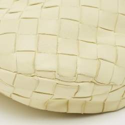 Pre Owned حقيبة هوبو بوتيغا فينيتا ميني جودي جلد إنترشياتو أصفر فاتح