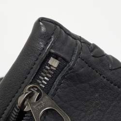 Pre Owned Bottega Veneta Black Leather Tote