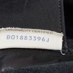 Pre Owned Bottega Veneta Black Leather Tote