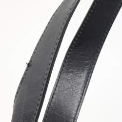 Pre Owned Bottega Veneta Black Leather Tote