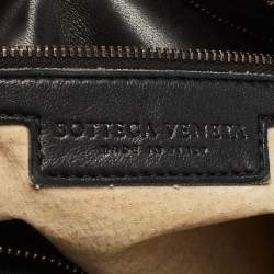 Pre Owned Bottega Veneta Black Intrecciato Leather Large Belly Hobo