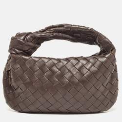 Pre Owned Bottega Veneta Fondant Intrecciato Leather Mini Jodie Hobo
