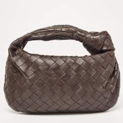 Pre Owned Bottega Veneta Fondant Intrecciato Leather Mini Jodie Hobo