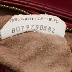 Pre Owned Bottega Veneta Red Intrecciato Leather Small Olimpia Shoulder Bag