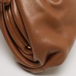 Pre Owned Bottega Veneta Brown Leather Mini The Pouch Bag