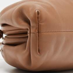 Pre Owned Bottega Veneta Brown Leather Mini The Pouch Bag