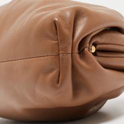 Pre Owned Bottega Veneta Brown Leather Mini The Pouch Bag
