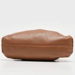Pre Owned Bottega Veneta Brown Leather Mini The Pouch Bag