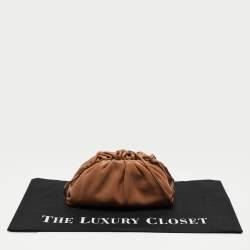 Pre Owned Bottega Veneta Brown Leather Mini The Pouch Bag