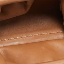 Pre Owned Bottega Veneta Brown Leather Mini The Pouch Bag