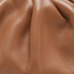 Pre Owned Bottega Veneta Brown Leather Mini The Pouch Bag