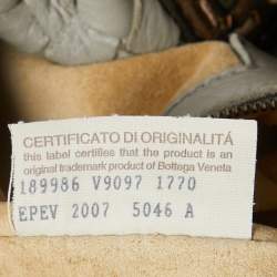 Pre Owned Bottega Veneta Grey Intrecciato Leather and Alligator Oversized Hobo