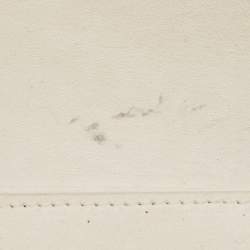 Pre Owned Bottega Veneta White Intrecciato Leather Arco Tote