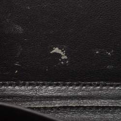 مملوكة مسبقًا Bottega Veneta Black Intrecciato Leather Zip Around Wallet