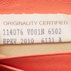 Pre Owned Bottega Veneta Coral Red Intrecciato Leather Zip Around Wallet