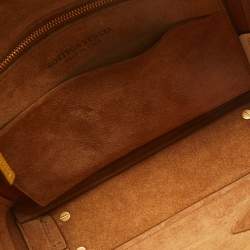 Pre Owned Bottega Veneta Yellow Leather Arco Tote