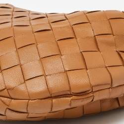 Pre Owned Bottega Veneta Brown Intrecciato Leather Mini Jodie Hobo