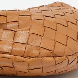 Pre Owned Bottega Veneta Brown Intrecciato Leather Mini Jodie Hobo
