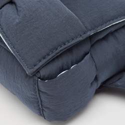 Bottega Veneta Navy Blue Padded Tech Fabric Cassette Belt Bag