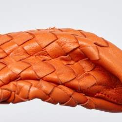 مملوكة مسبقًا Bottega Veneta Orange Intrecciato Leather Veneta Hobo