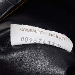 Pre Owned Bottega Veneta Black Intrecciato Leather Mini Jodie Hobo