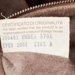 Pre Owned Bottega Veneta Brown Intrecciato Leather Large Natte Hobo