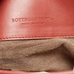 Bottega Veneta  Maroon Intrecciato Leather Medium Roma Tote