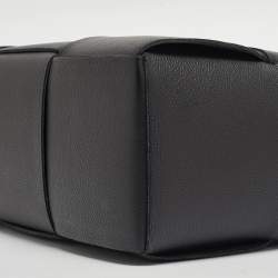 Pre Owned Bottega Veneta Black Intreccio Leather small Arco Tote