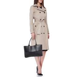 Pre Owned Bottega Veneta Black Intreccio Leather small Arco Tote