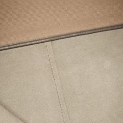 Pre Owned Bottega Veneta Grey Leather Intrecciato Handle Tote