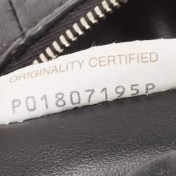 Pre Owned Bottega Veneta Black Mini Double Knot Hobo