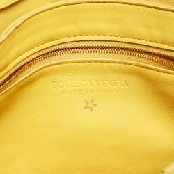 Bottega Veneta Yellow Intrecciato Leather Medium Cassette Shoulder Bag