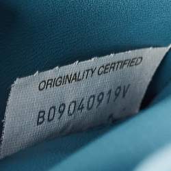 Pre Owned Bottega Veneta Blue Padded Leather Chain Cassette Shoulder Bag