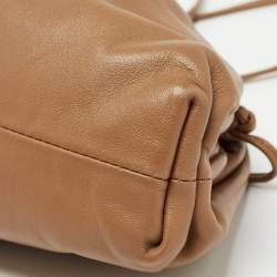 Pre Owned Bottega Veneta Brown Leather Mini The Pouch Bag