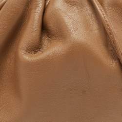 Pre Owned Bottega Veneta Brown Leather Mini The Pouch Bag