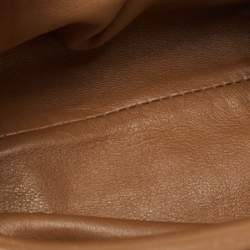 Pre Owned Bottega Veneta Brown Leather Mini The Pouch Bag