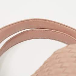 Pre Owned Bottega Veneta Salmon Intrecciato Leather Large Cesta Tote