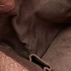 Pre Owned Bottega Veneta Salmon Intrecciato Leather Large Cesta Tote