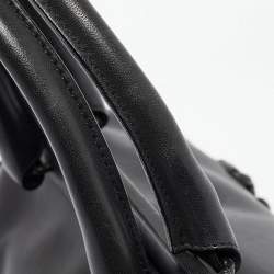 Pre Owned Bottega Veneta Black Intrecciato Leather Frame Expandable Bag