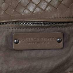 Pre Owned Bottega Veneta Brown Intrecciato Leather Capri Tote