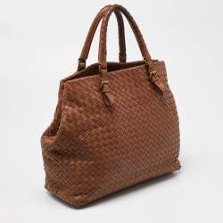 Bottega Veneta Brown Intrecciato Leather A-Shape Tote