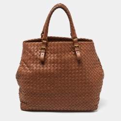 Bottega Veneta Brown Intrecciato Leather A-Shape Tote