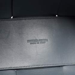 Pre Owned Bottega Veneta Ash Blue Intrecciato Leather Medium Arco Tote